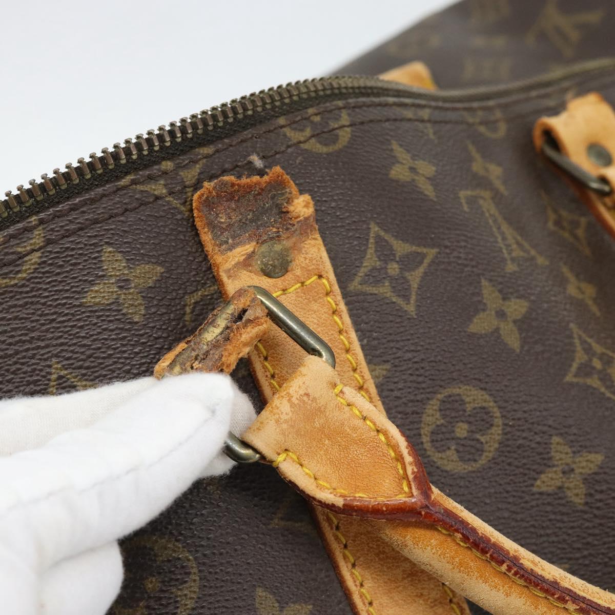 LOUIS VUITTON Monogram Keepall 55 Boston Bag M41424 LV Auth bs35898