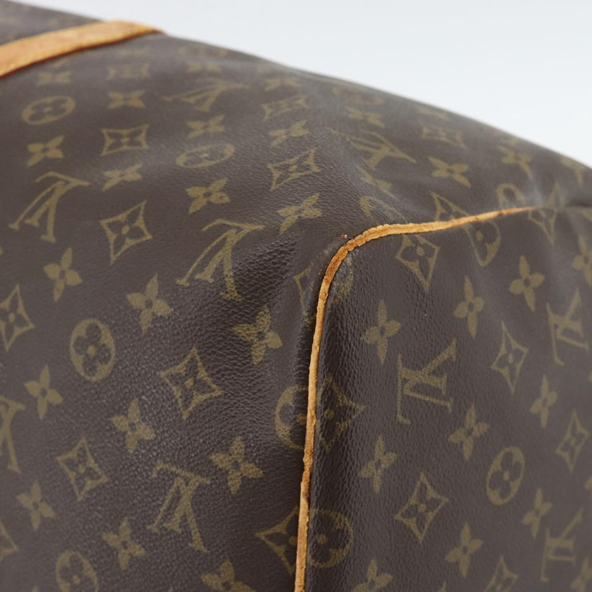 LOUIS VUITTON Monogram Keepall 55 Boston Bag M41424 LV Auth bs35898