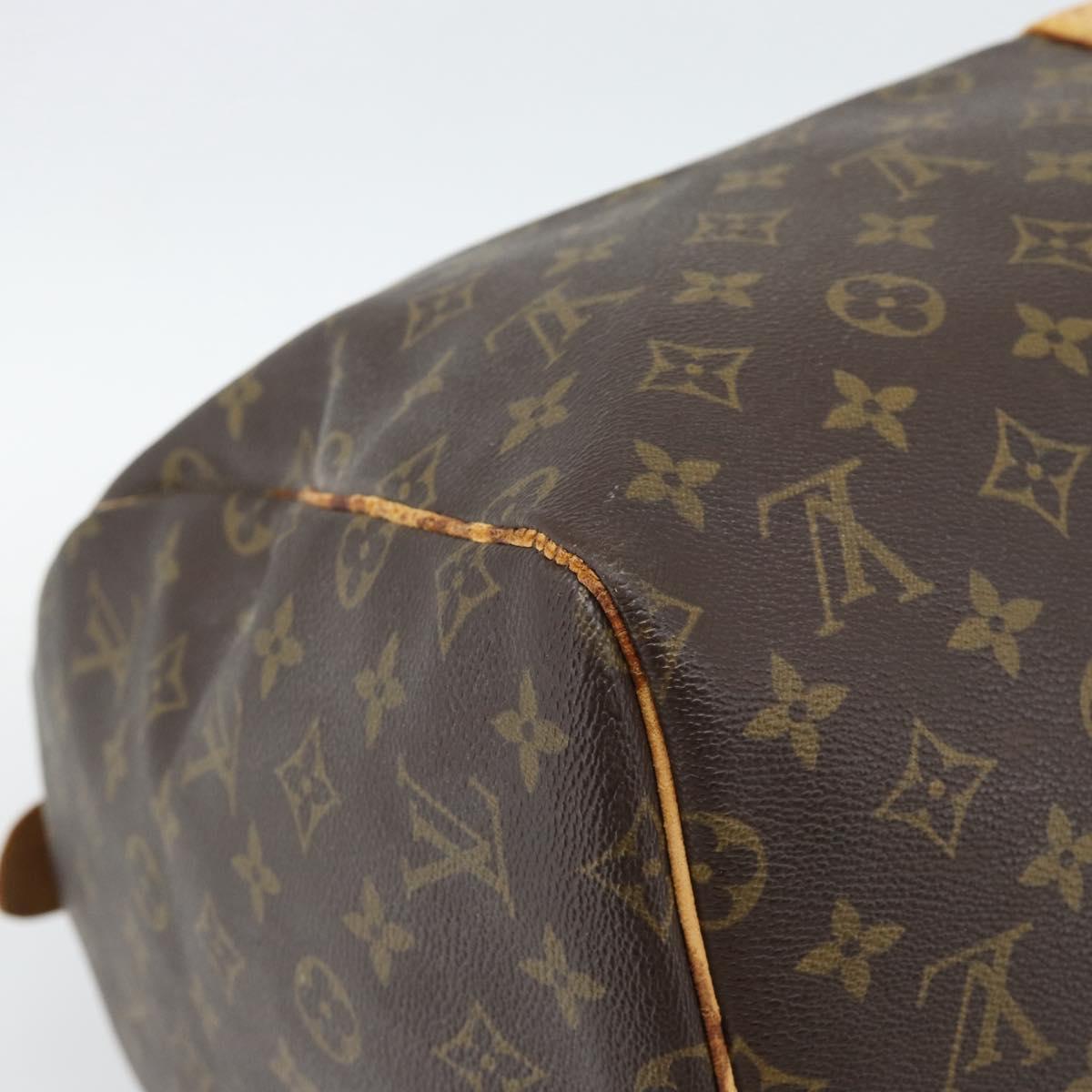 LOUIS VUITTON Monogram Keepall 55 Boston Bag M41424 LV Auth bs35898