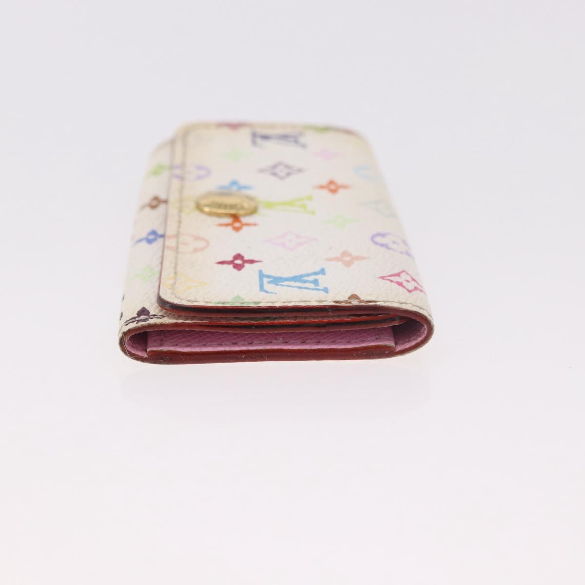 LOUIS VUITTON Multicolor Multicles 4 Key Case 2 Set White LV Auth bs35901