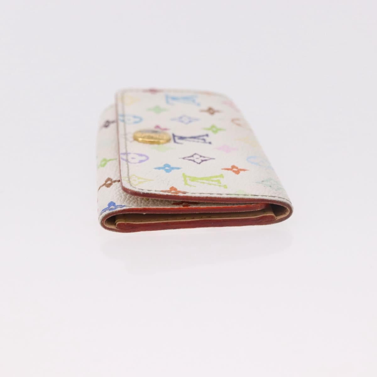 LOUIS VUITTON Multicolor Multicles 4 Key Case 2 Set White LV Auth bs35901
