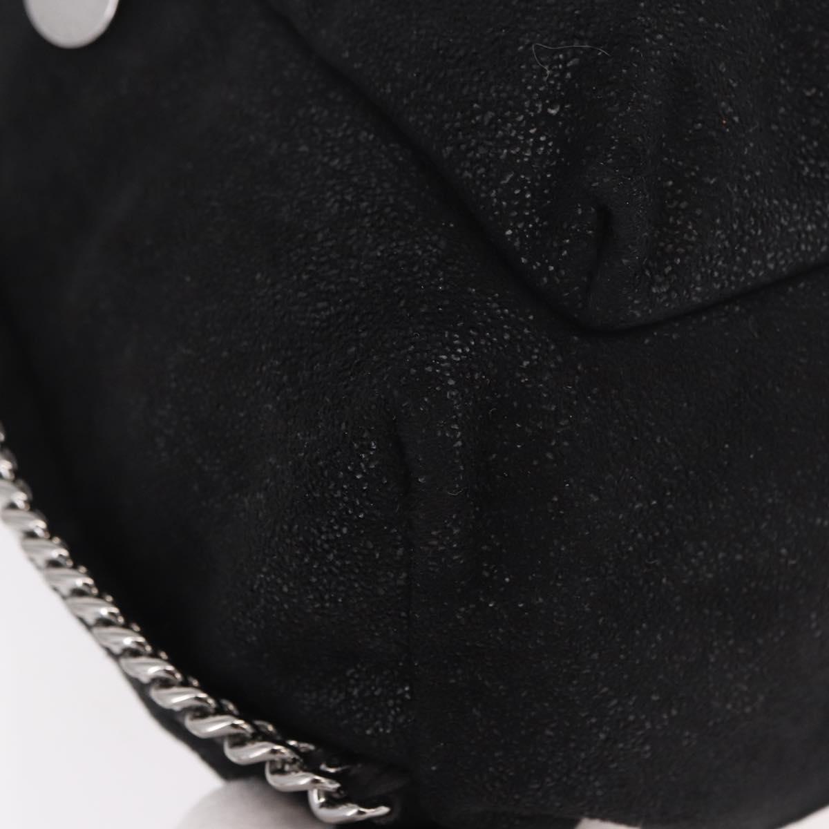 Stella MacCartney Backpack Polyester Black Silver Auth bs35920