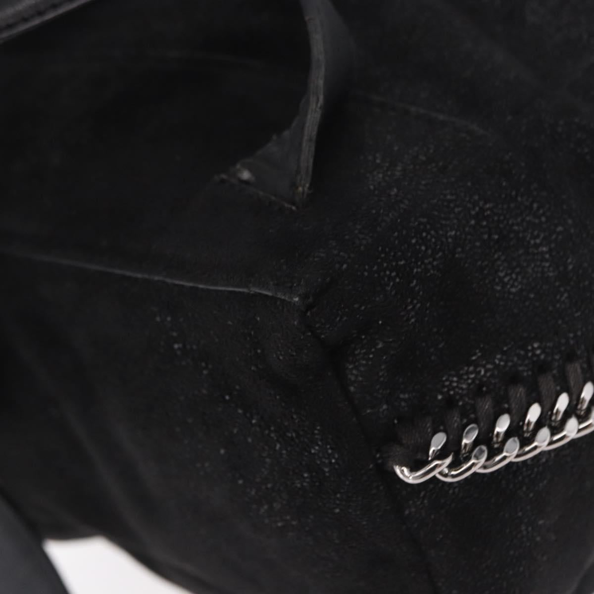 Stella MacCartney Backpack Polyester Black Silver Auth bs35920