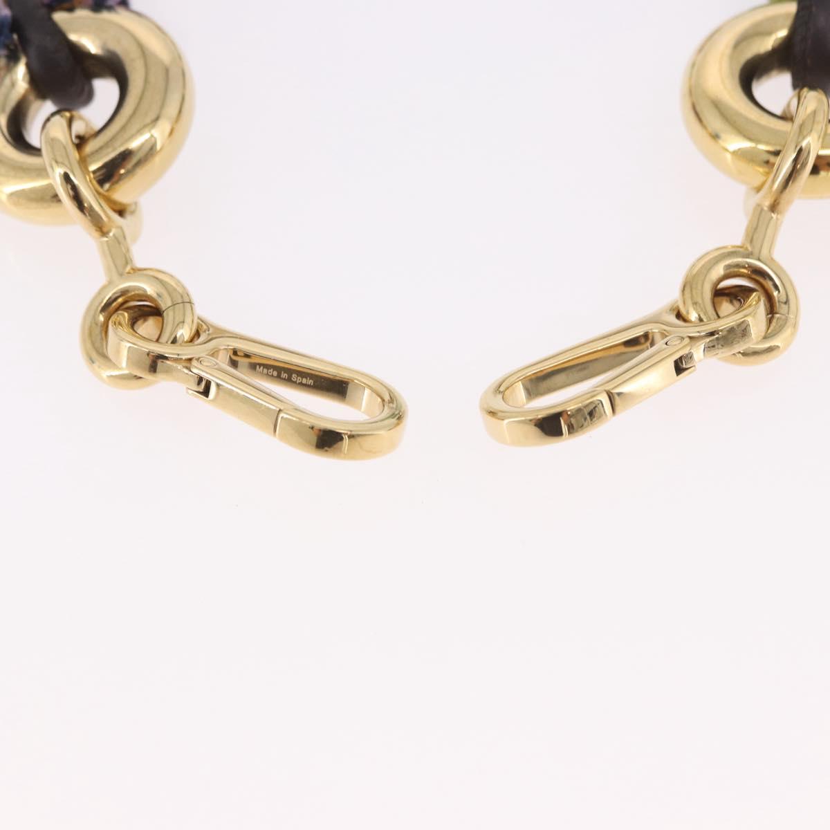 LOEWE Anagram Shoulder Strap Gold Auth bs35930A
