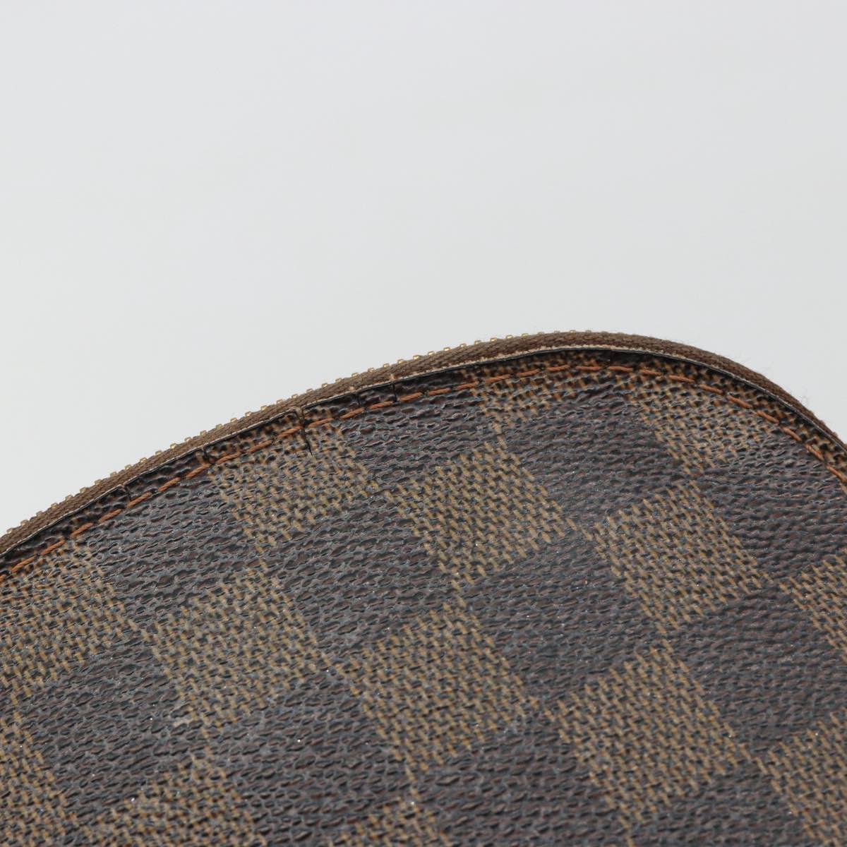 LOUIS VUITTON Damier Ebene Pochette Cosmetic PM Pouch N47516 LV Auth bs35970