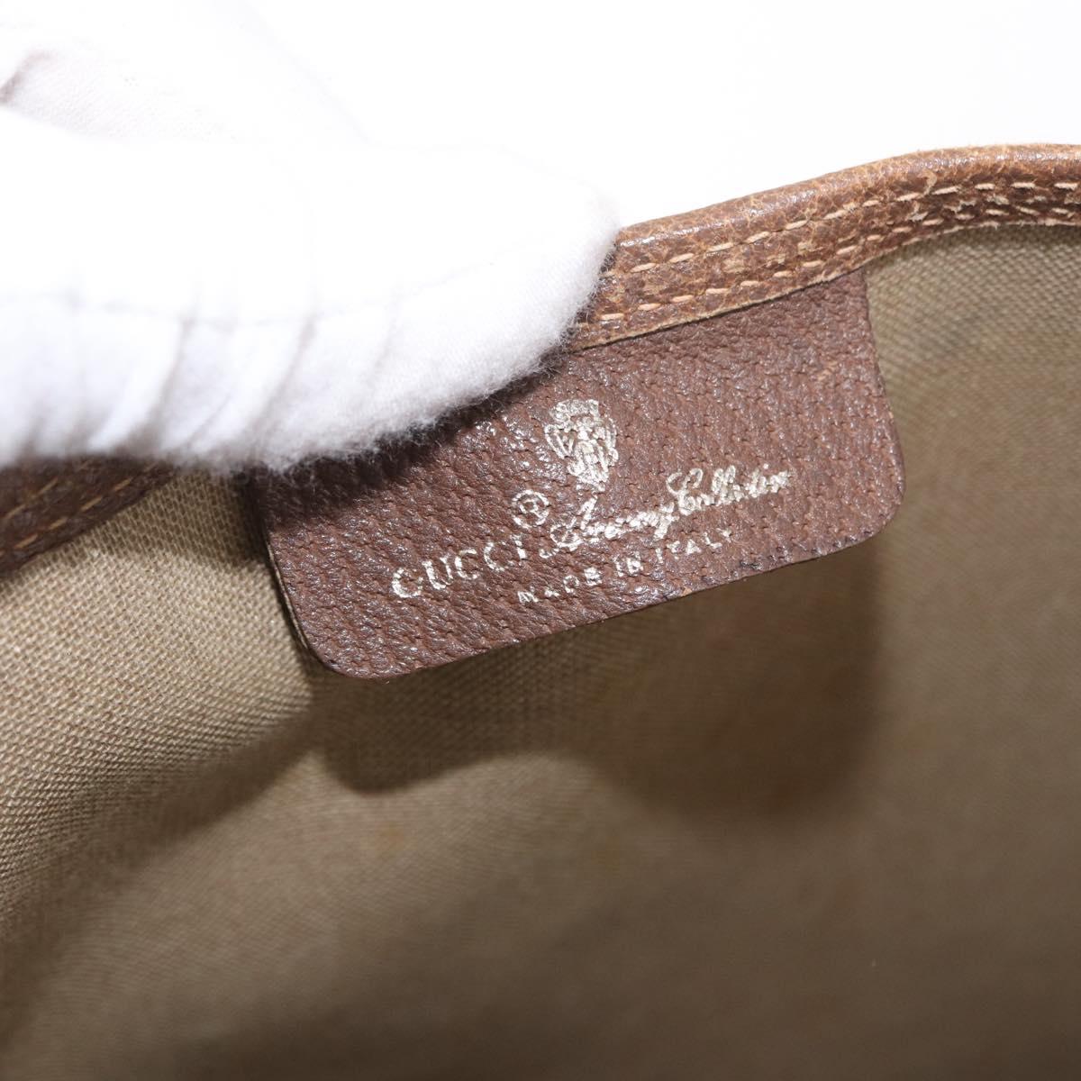 GUCCI GG Supreme Web Sherry Line Tote Bag PVC Beige 39 02 003 Auth bs35976