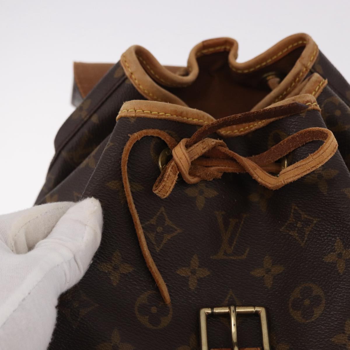 LOUIS VUITTON Monogram Montsouris GM Backpack M51135 LV Auth bs35999