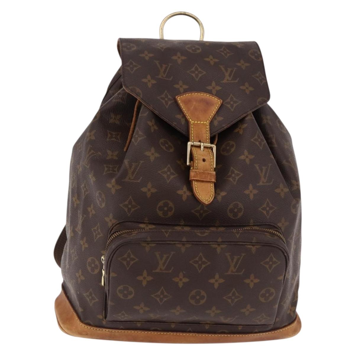 LOUIS VUITTON Monogram Montsouris GM Backpack M51135 LV Auth bs35999