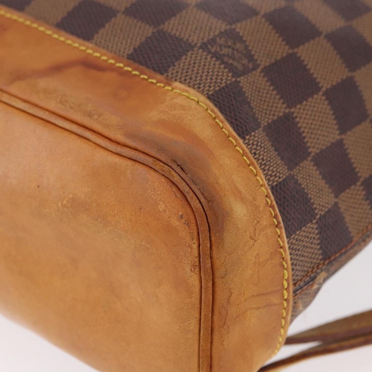 LOUIS VUITTON Damier Ebene Arlucan Backpack N99038 LV Auth bs36001