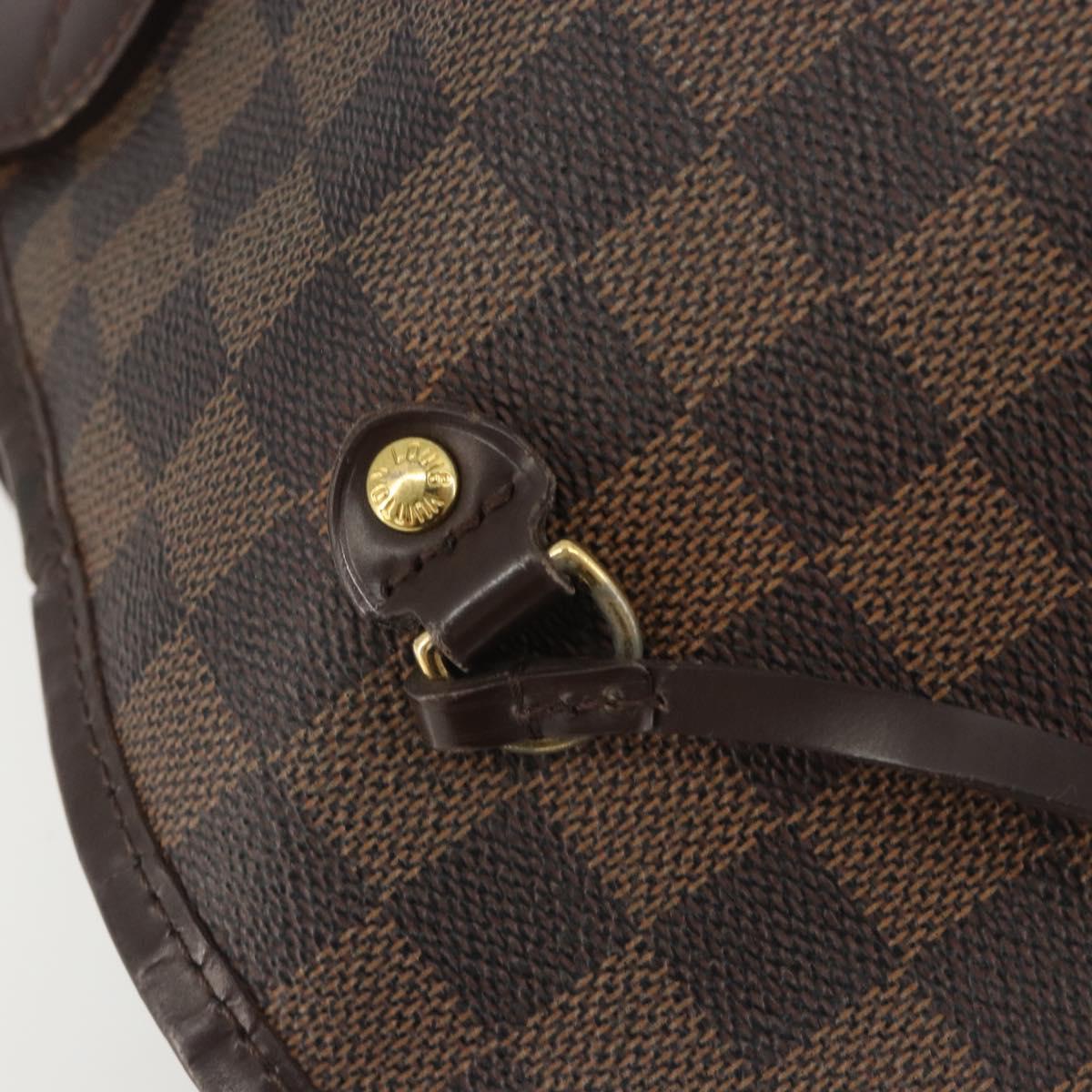 LOUIS VUITTON Damier Ebene Neverfull GM Tote Bag N51106 LV Auth bs36002