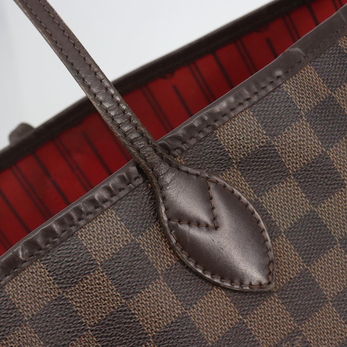LOUIS VUITTON Damier Ebene Neverfull GM Tote Bag N51106 LV Auth bs36002