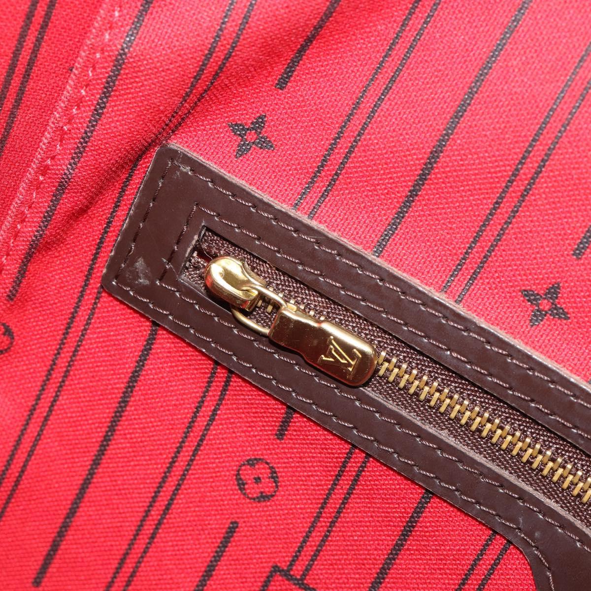 LOUIS VUITTON Damier Ebene Neverfull GM Tote Bag N51106 LV Auth bs36002
