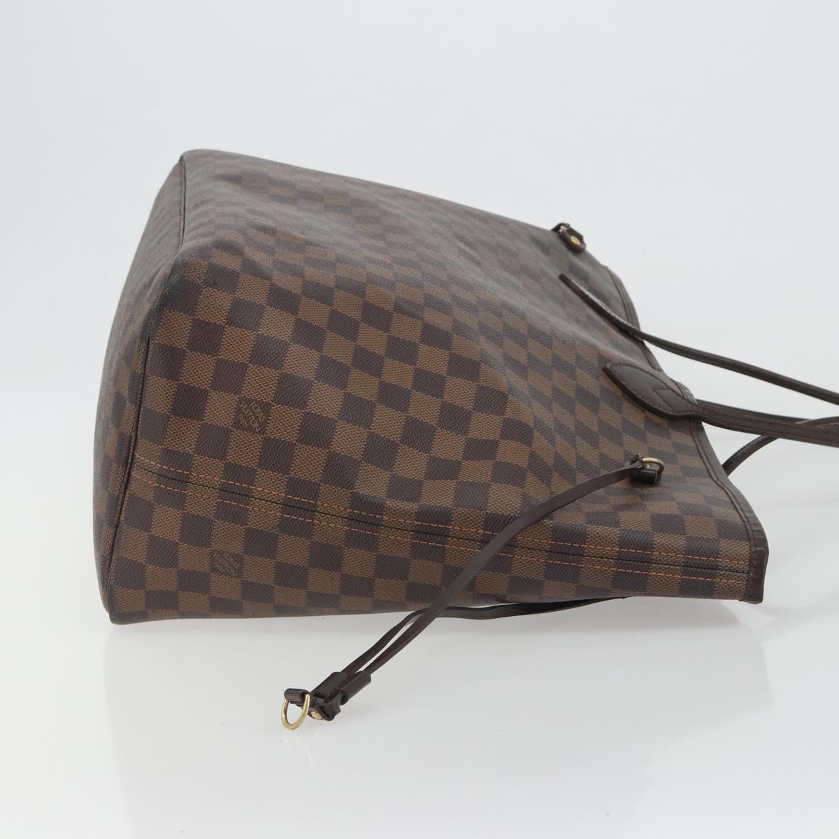 LOUIS VUITTON Damier Ebene Neverfull GM Tote Bag N51106 LV Auth bs36002