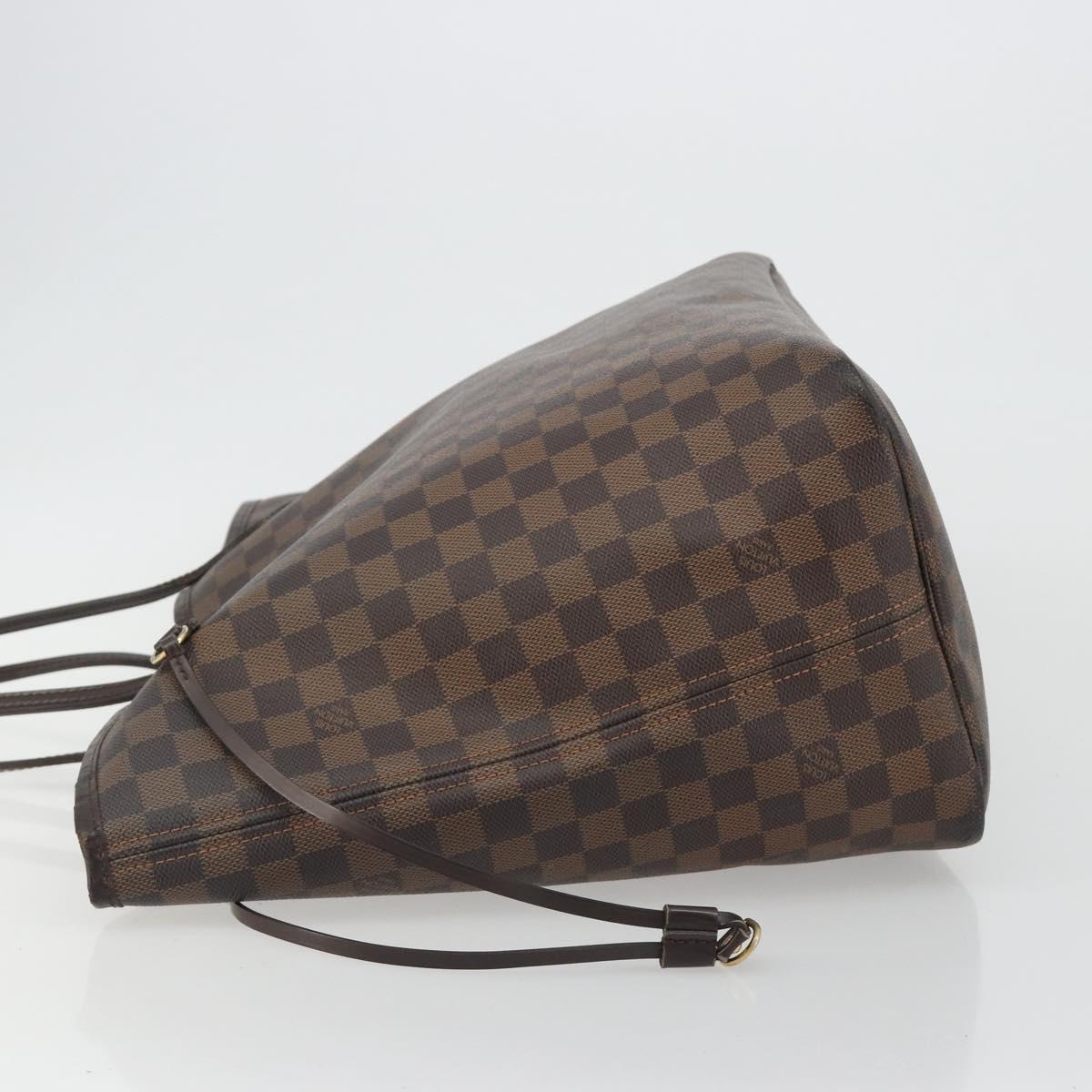 LOUIS VUITTON Damier Ebene Neverfull GM Tote Bag N51106 LV Auth bs36002