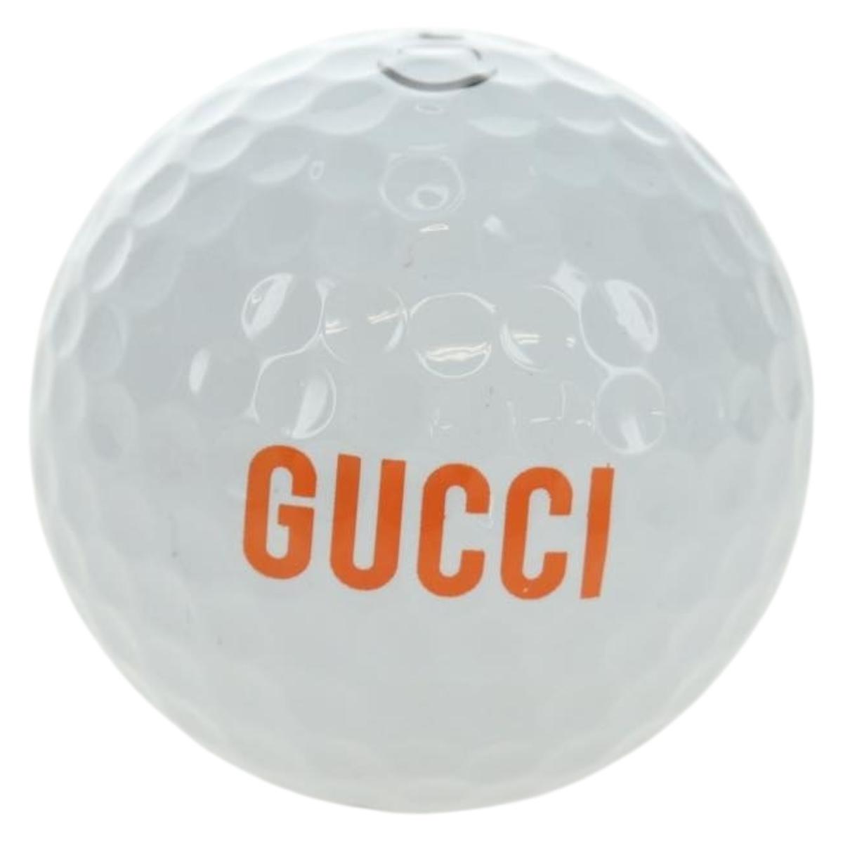 GUCCI Golf Ball Set Rubber White Auth bs36003M