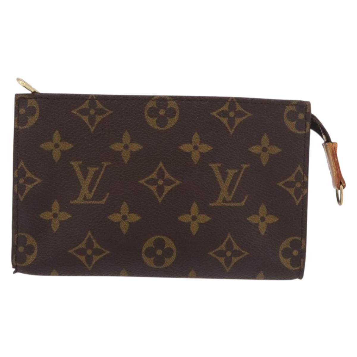 LOUIS VUITTON Monogram Bucket PM Accessory Pouch LV Auth bs36005