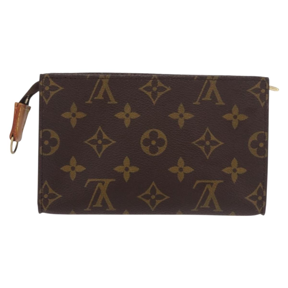 LOUIS VUITTON Monogram Bucket PM Accessory Pouch LV Auth bs36005