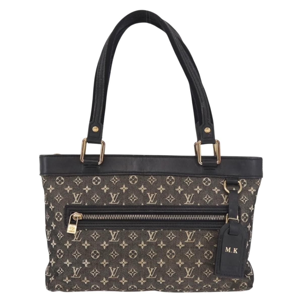 LOUIS VUITTON Monogram Mini Lucille PM Hand Bag Noir M92610 LV Auth bs36007