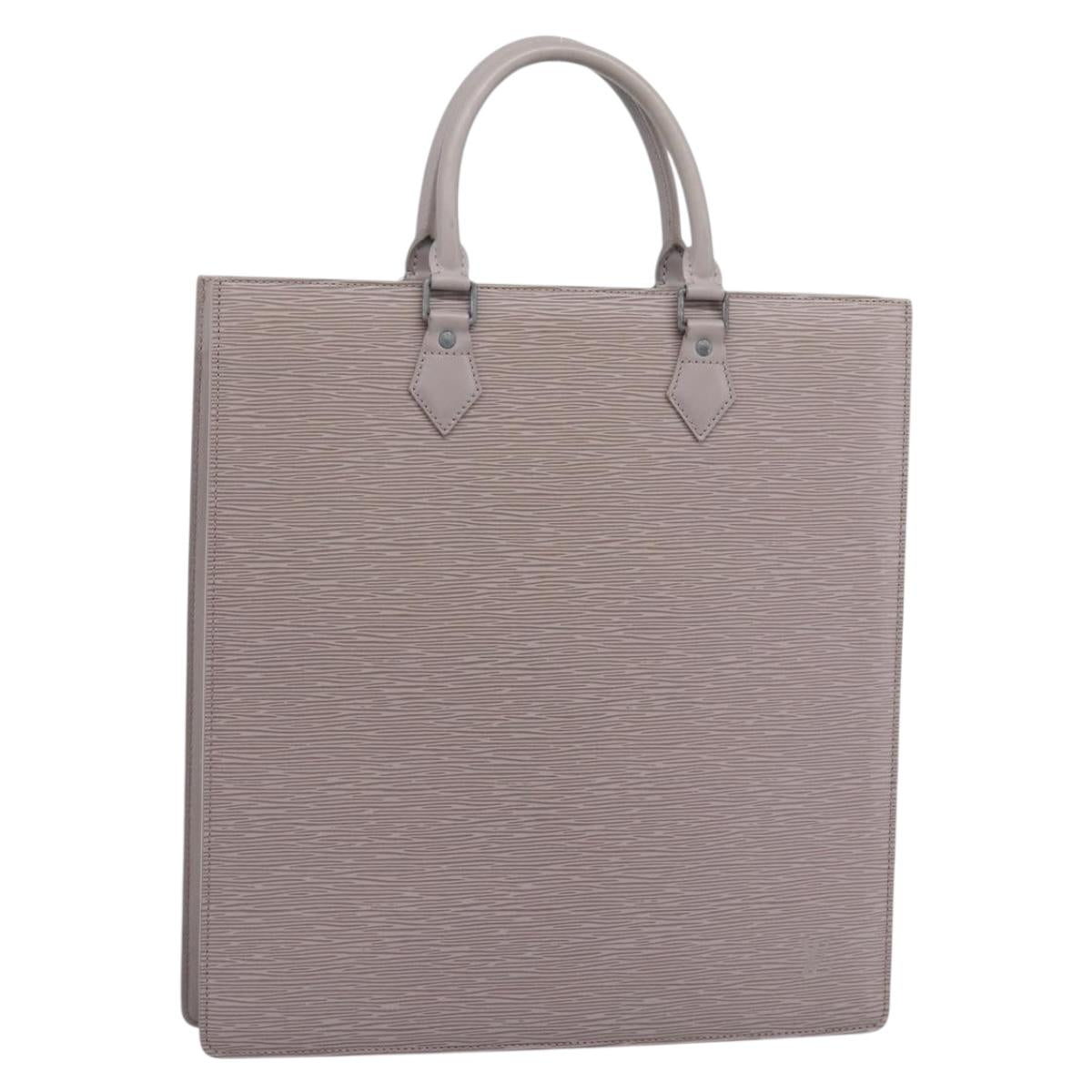 LOUIS VUITTON Epi Sac Plat Hand Bag Lilac M5207B LV Auth bs36010