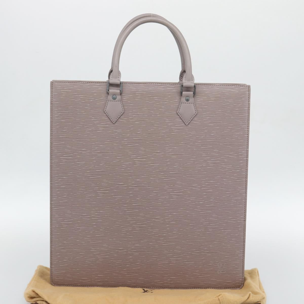 LOUIS VUITTON Epi Sac Plat Hand Bag Lilac M5207B LV Auth bs36010