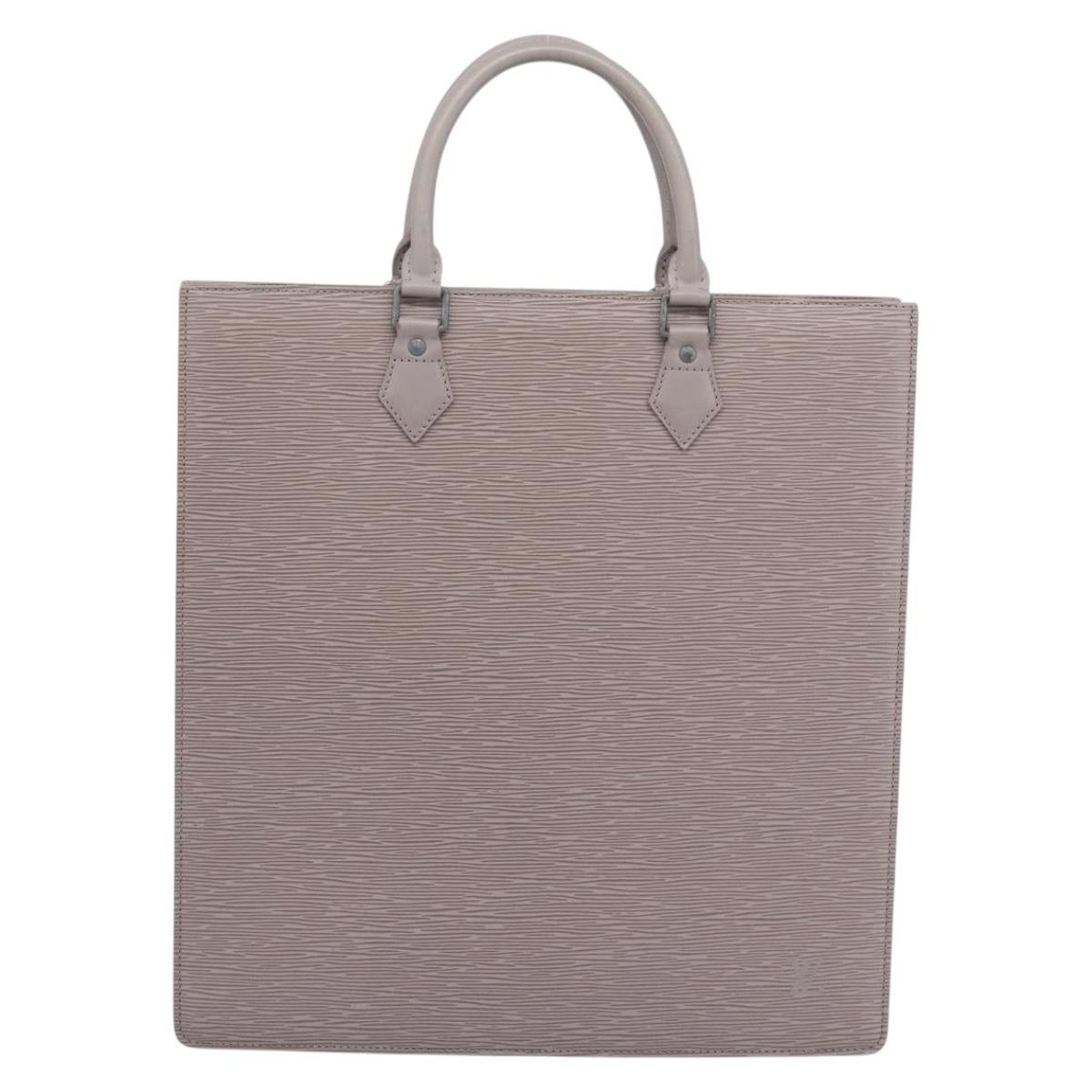 LOUIS VUITTON Epi Sac Plat Hand Bag Lilac M5207B LV Auth bs36010