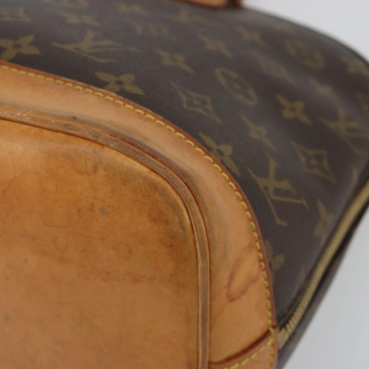 LOUIS VUITTON Monogram Alma Hand Bag M51130 LV Auth bs36027