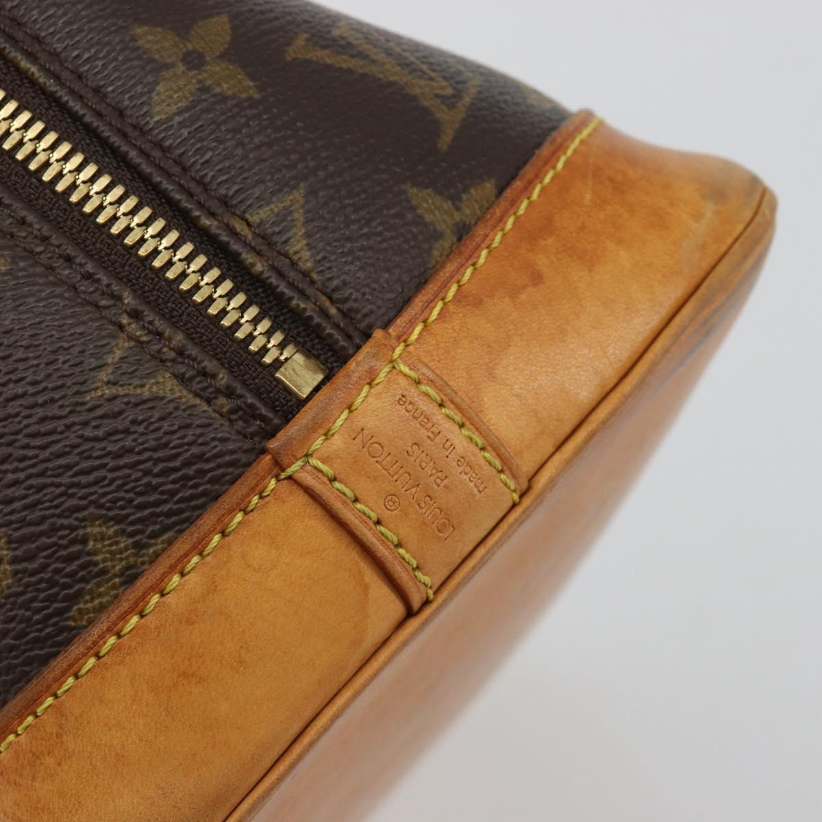 LOUIS VUITTON Monogram Alma Hand Bag M51130 LV Auth bs36027