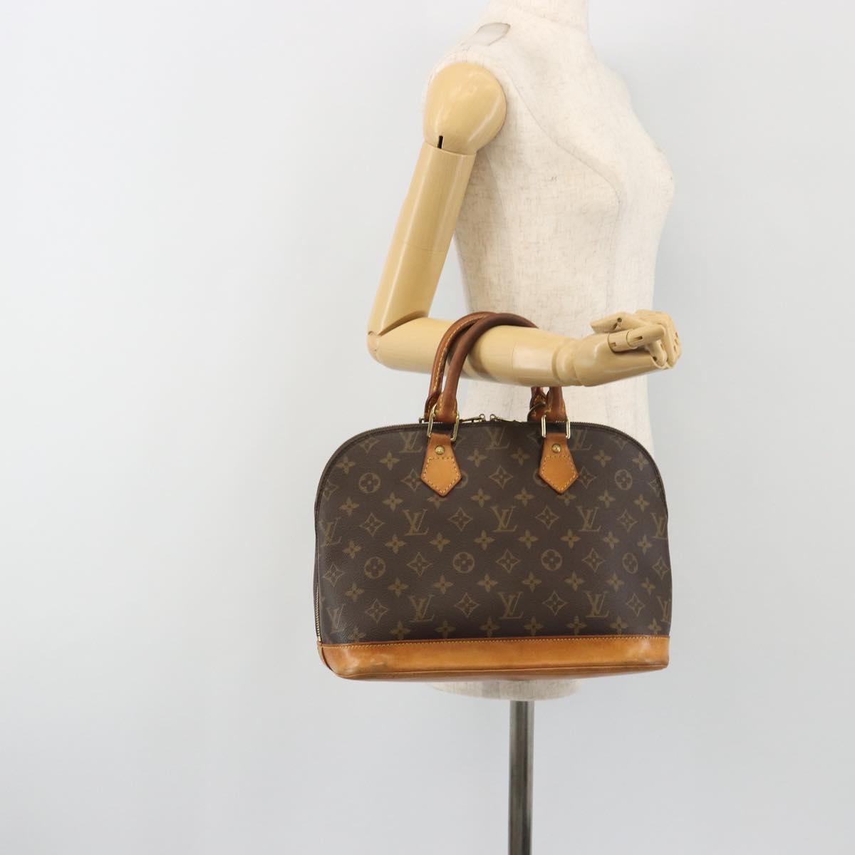 LOUIS VUITTON Monogram Alma Hand Bag M51130 LV Auth bs36027