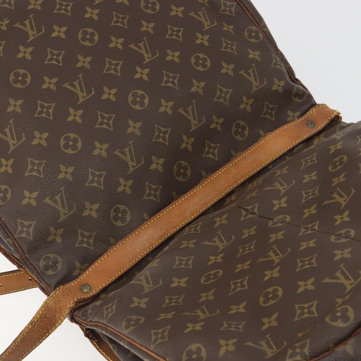 LOUIS VUITTON Monogram Saumur 35 Shoulder Bag M42254 LV Auth bs36035