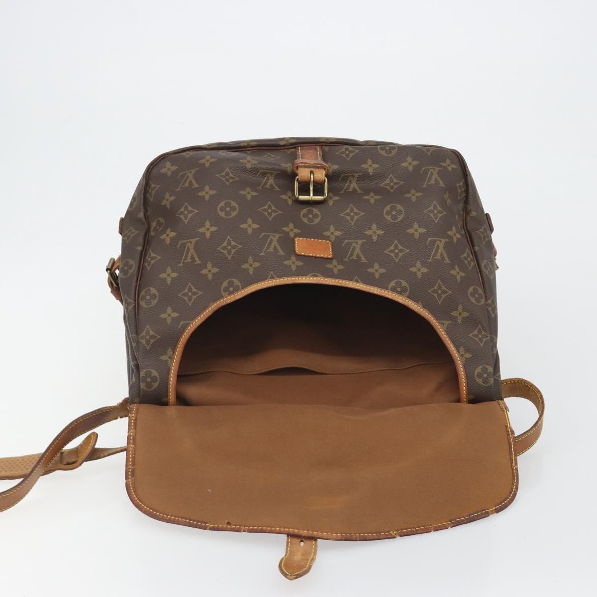 LOUIS VUITTON Monogram Saumur 35 Shoulder Bag M42254 LV Auth bs36035