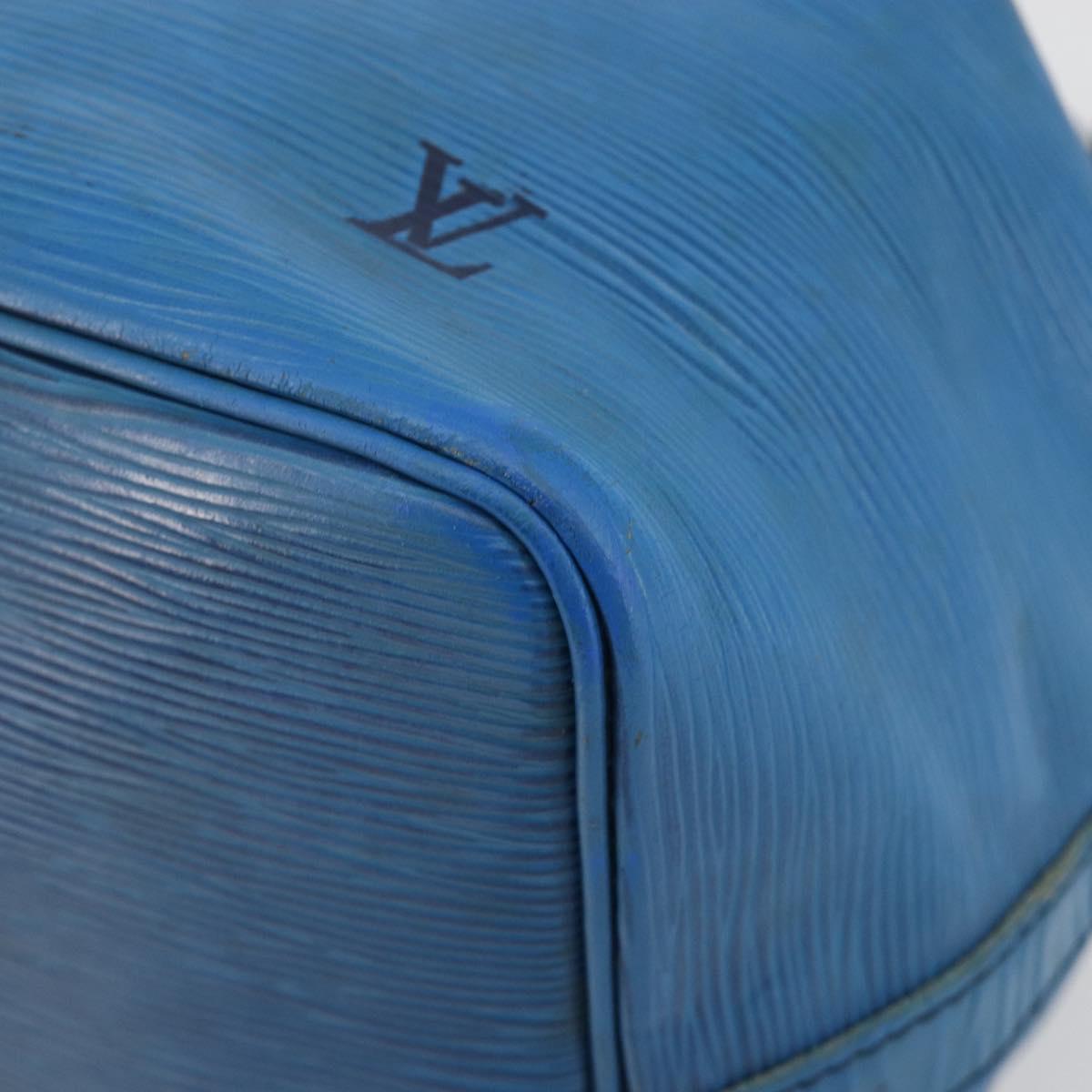 LOUIS VUITTON Epi Petit Noe Shoulder Bag Blue M44105 LV Auth bs36036