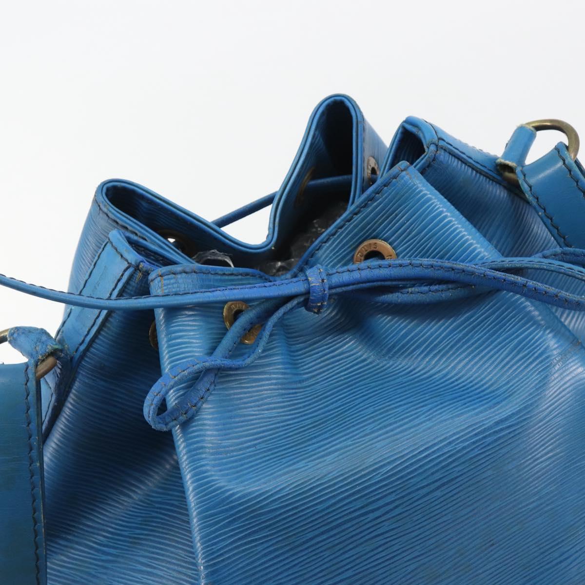 LOUIS VUITTON Epi Petit Noe Shoulder Bag Blue M44105 LV Auth bs36036