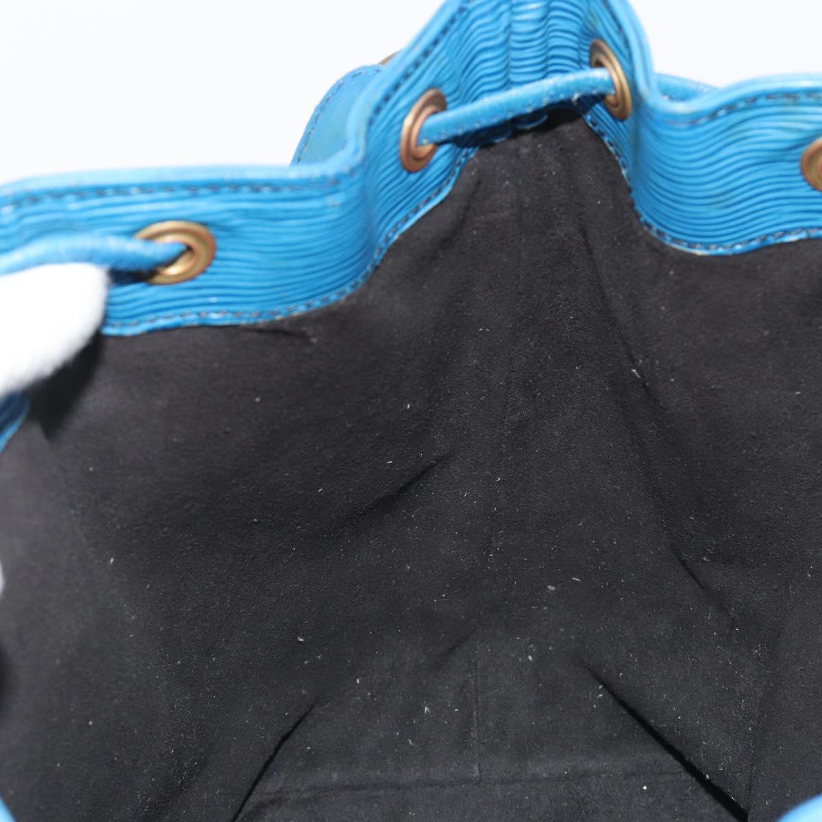 LOUIS VUITTON Epi Petit Noe Shoulder Bag Blue M44105 LV Auth bs36036
