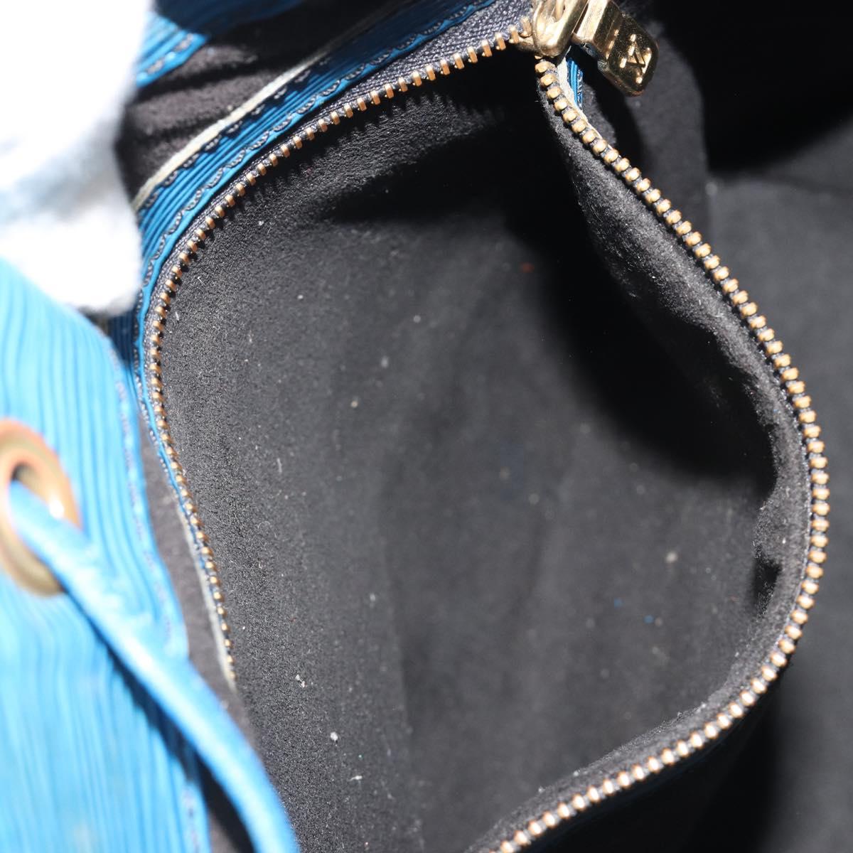 LOUIS VUITTON Epi Petit Noe Shoulder Bag Blue M44105 LV Auth bs36036