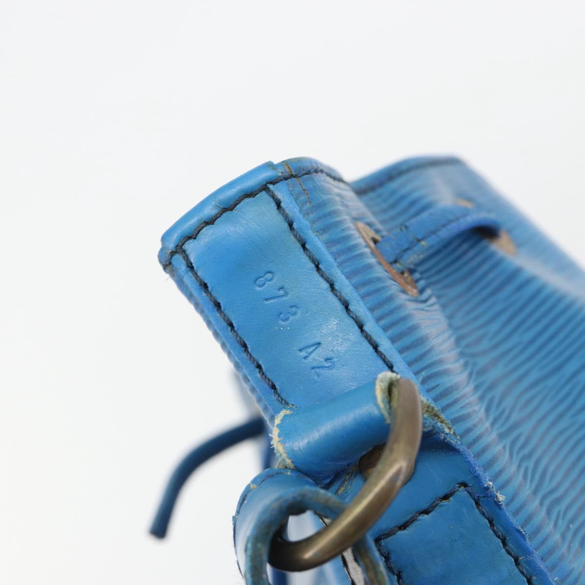 LOUIS VUITTON Epi Petit Noe Shoulder Bag Blue M44105 LV Auth bs36036