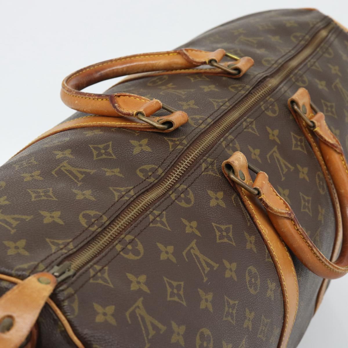 LOUIS VUITTON Monogram Keepall 55 Boston Bag Vintage M41424 LV Auth bs36042