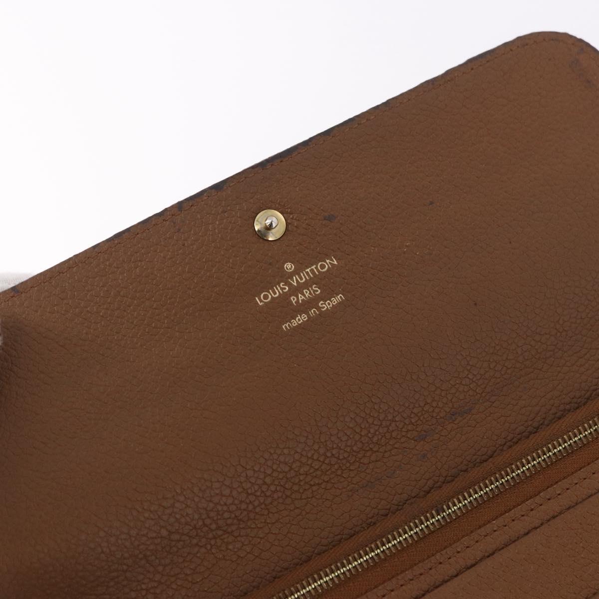 LOUIS VUITTON Empreinte Portefeuille Virtuose Wallet Brown LV Auth bs36043