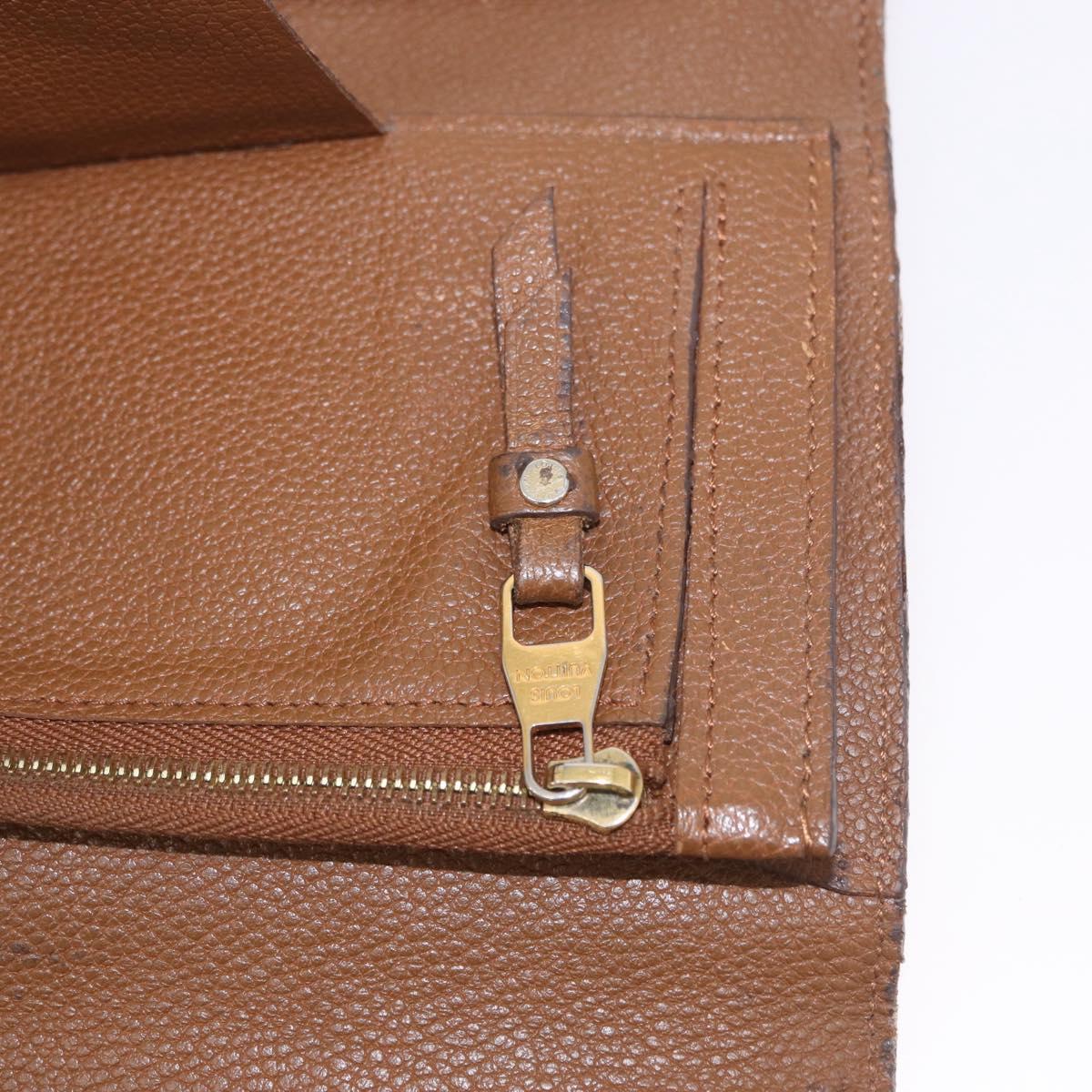 LOUIS VUITTON Empreinte Portefeuille Virtuose Wallet Brown LV Auth bs36043
