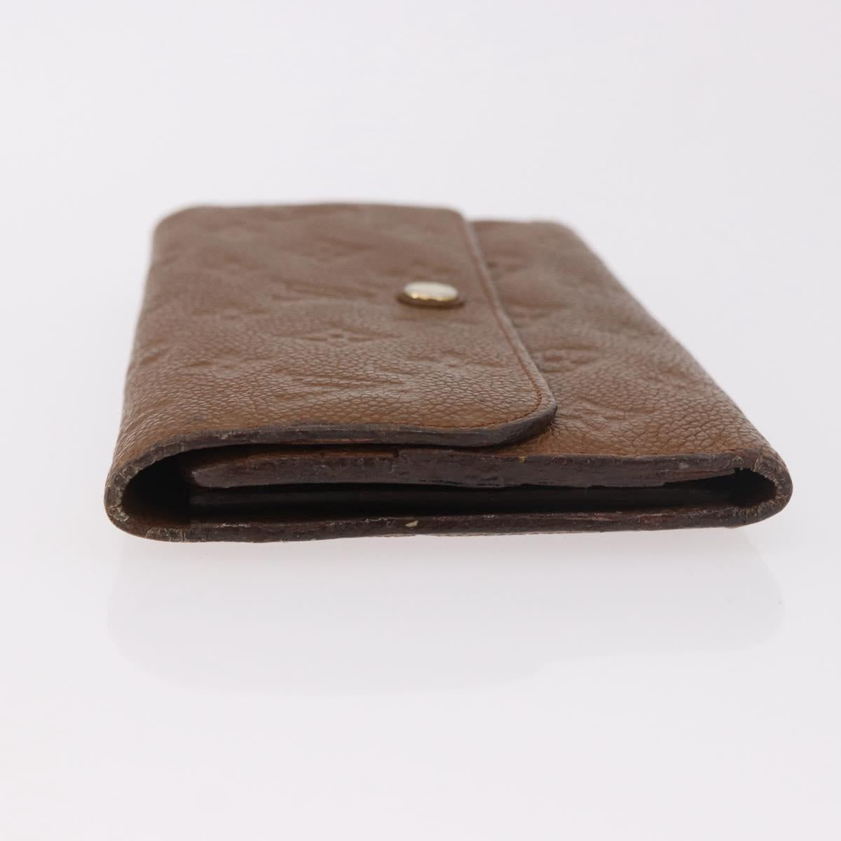 LOUIS VUITTON Empreinte Portefeuille Virtuose Wallet Brown LV Auth bs36043