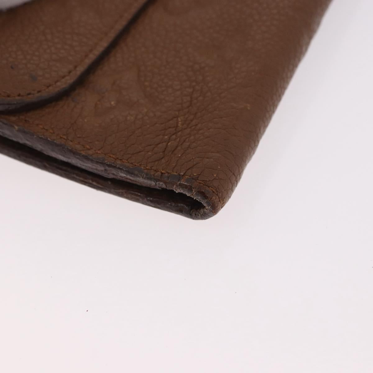 LOUIS VUITTON Empreinte Portefeuille Virtuose Wallet Brown LV Auth bs36043