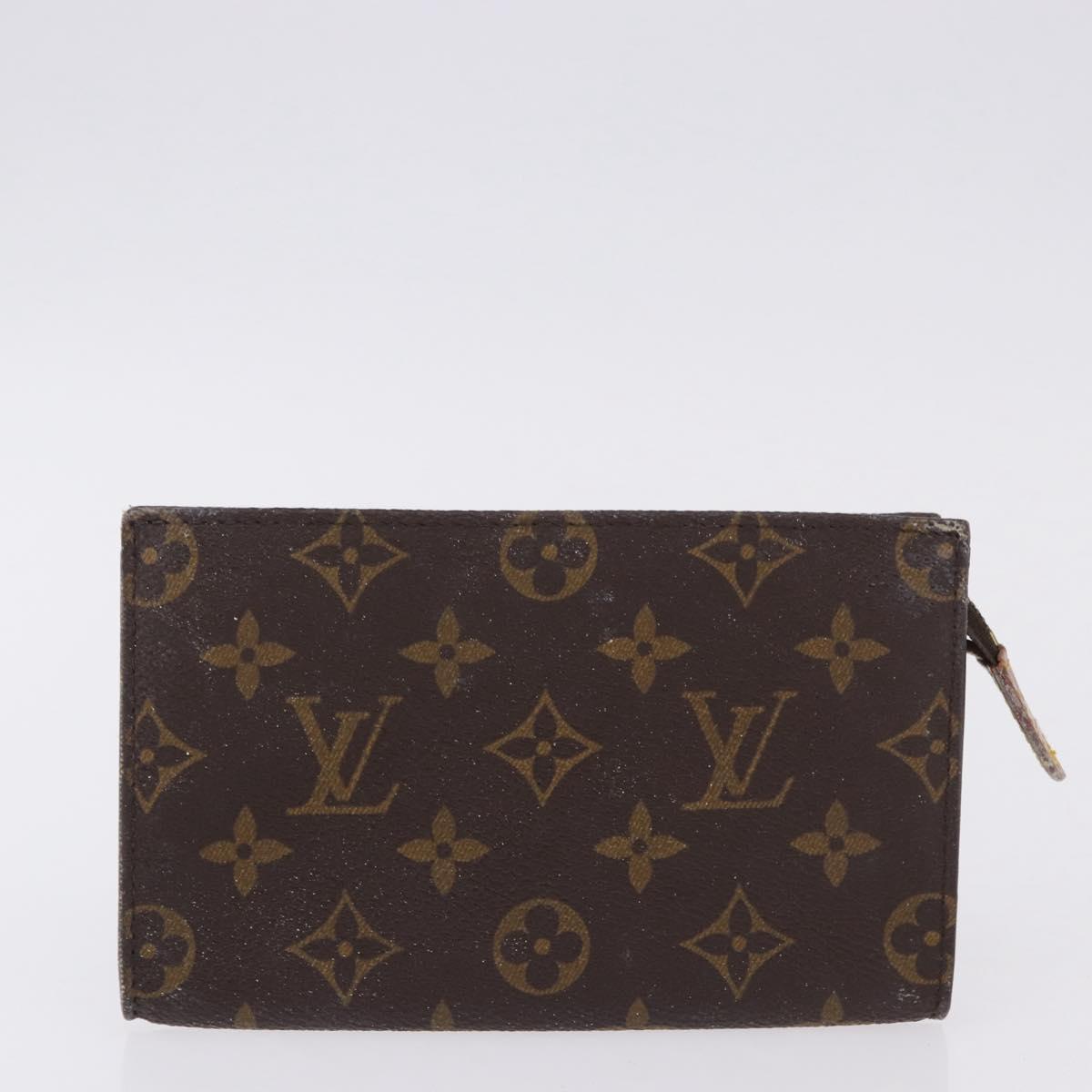 LOUIS VUITTON Monogram Bucket PM Accessory Pouch 2 Set LV Auth bs36044