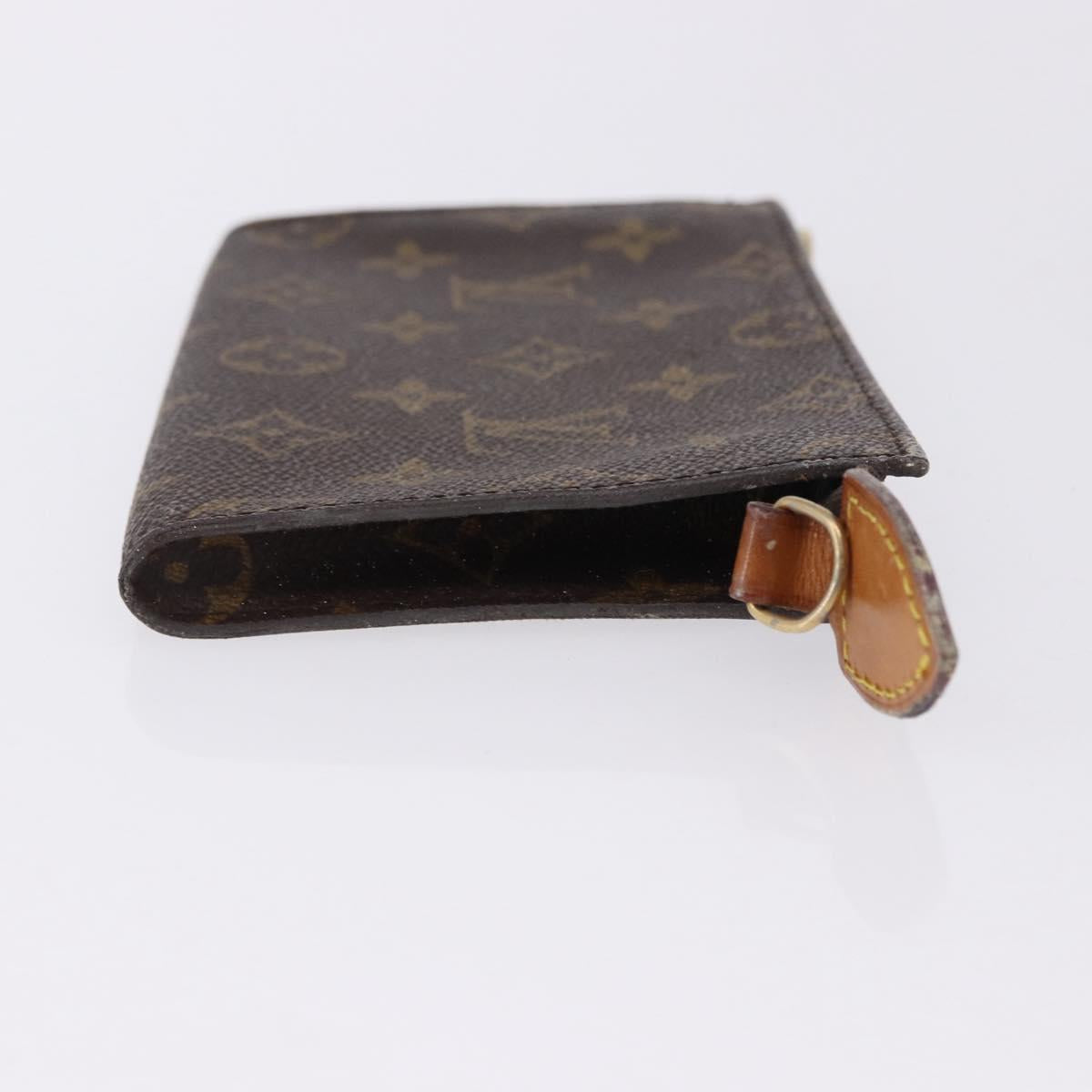 LOUIS VUITTON Monogram Bucket PM Accessory Pouch 2 Set LV Auth bs36044