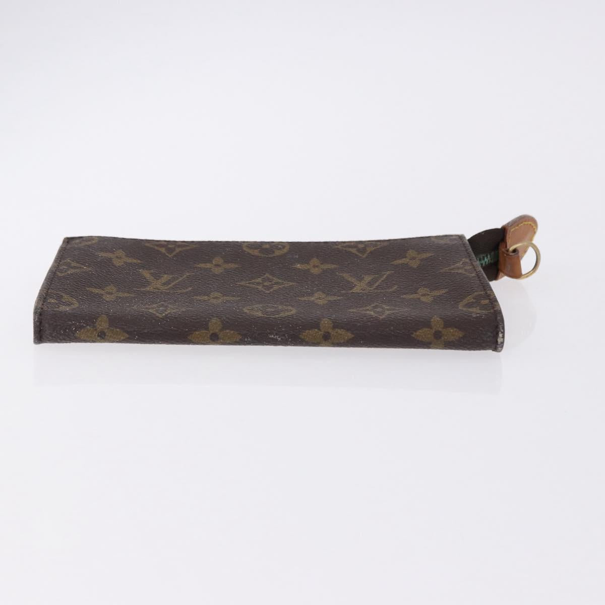 LOUIS VUITTON Monogram Bucket PM Accessory Pouch 2 Set LV Auth bs36044