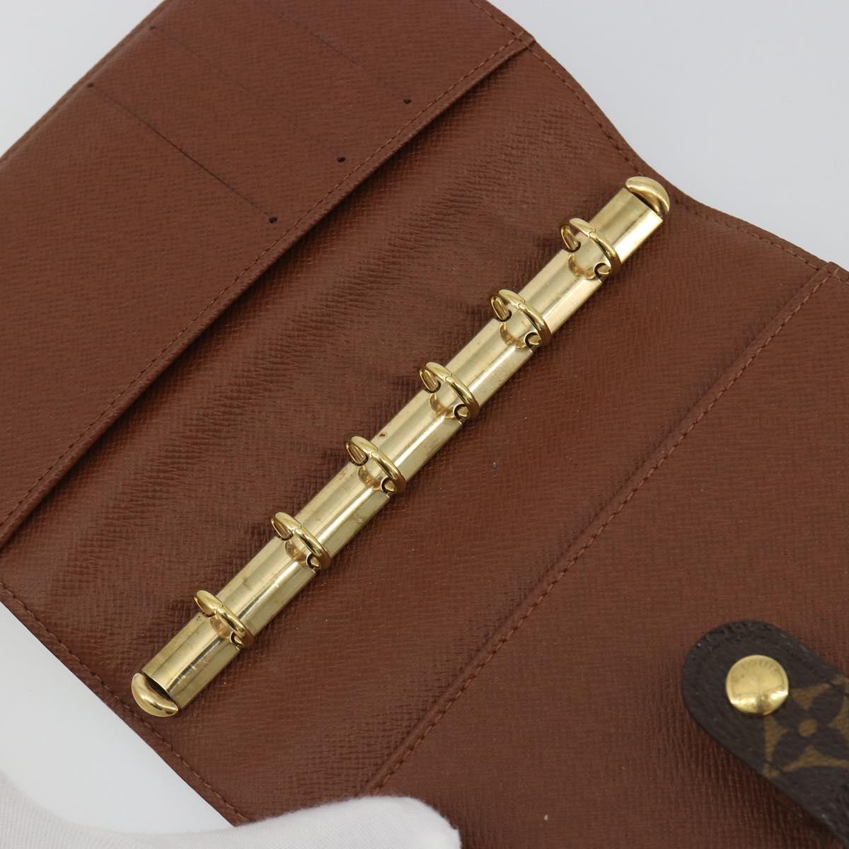 LOUIS VUITTON Monogram Agenda PM Day Planner Cover R20005 LV Auth bs36048