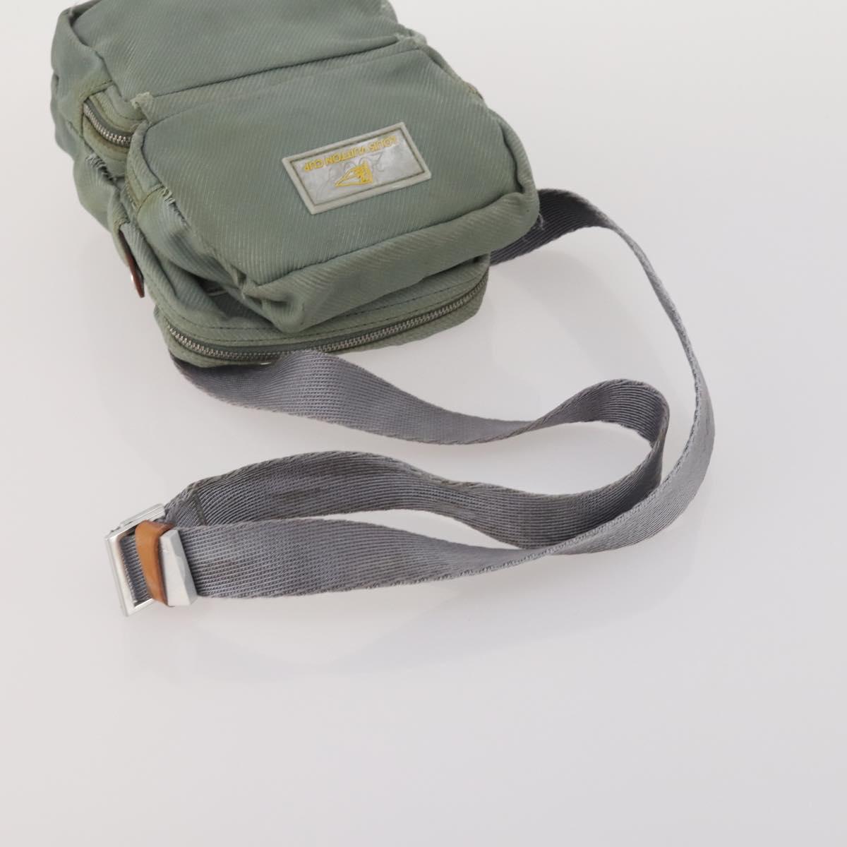 LOUIS VUITTON LV Cup Shoulder Bag Nylon 3 Set Gray LV Auth bs36049