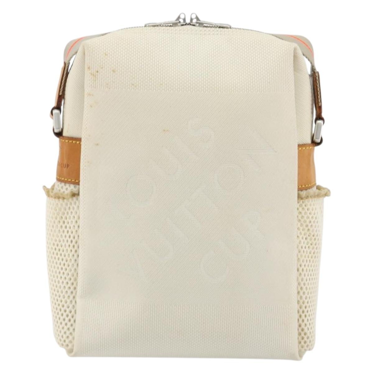 LOUIS VUITTON Damier Geant LV Cup Weatherly Bag White M80637 LV Auth bs36050