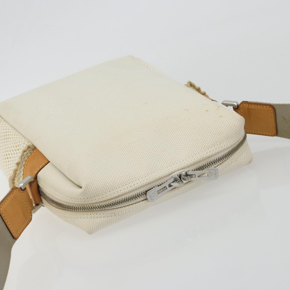 LOUIS VUITTON Damier Geant LV Cup Weatherly Bag White M80637 LV Auth bs36050