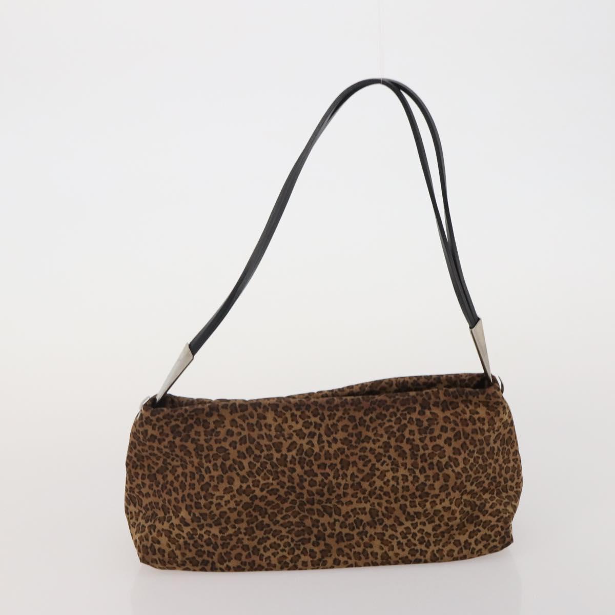 BOTTEGA VENETA Shoulder Bag Nylon 2 Set Brown Auth bs36052