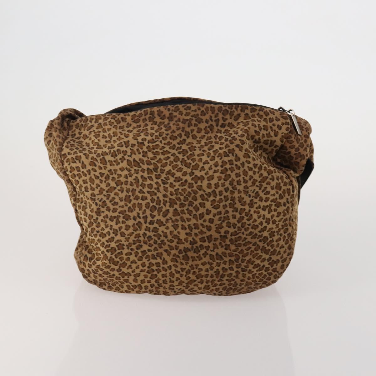 BOTTEGA VENETA Shoulder Bag Nylon 2 Set Brown Auth bs36052