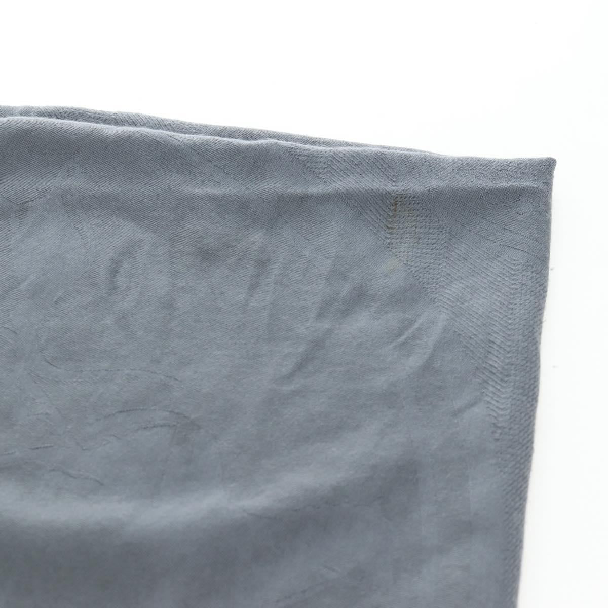 HERMES New Libris Stole Cashmere Gray Auth bs36055